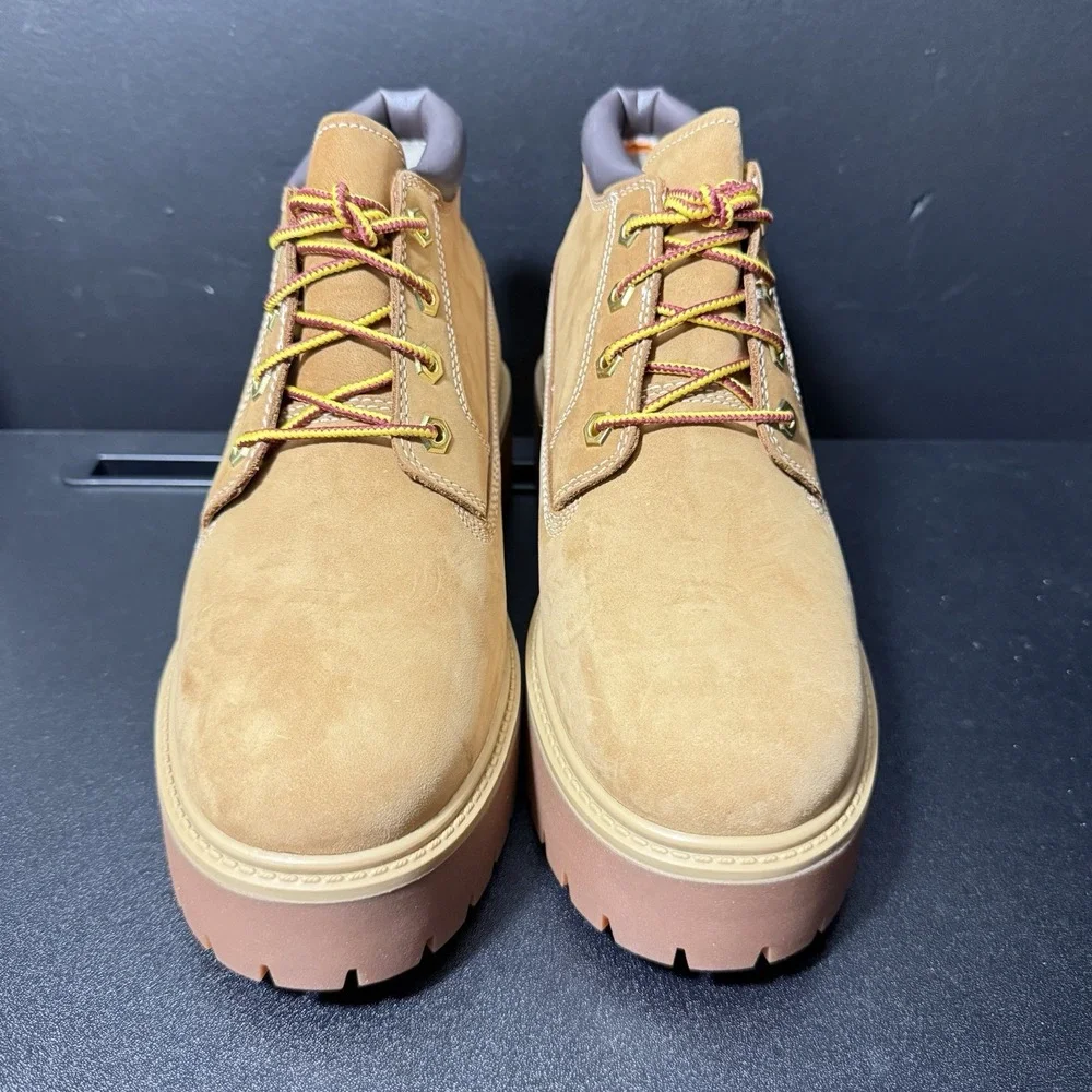 Timberland Boots Youth 7 Women‎ 8.5 Stone Street Mid Waterproof Wheat Nubuck